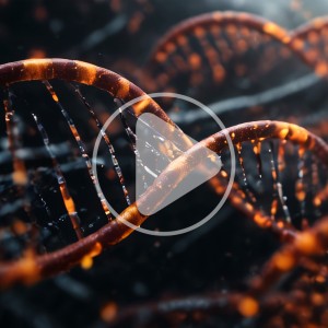 ویدیو فوتیج رشته های دی ان ای DNA با کیفیت بالا