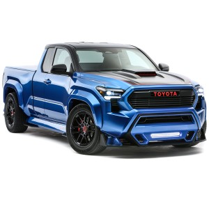 عکس 8k ماشین تویوتا تاکوما آبی رنگ toyota tacoma